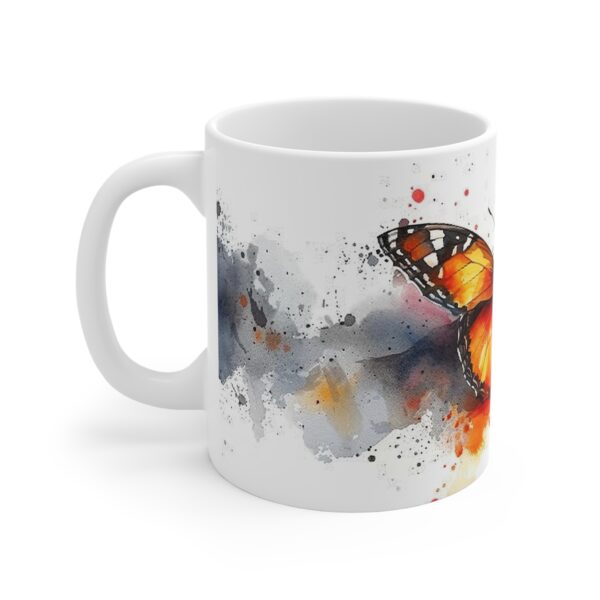 Farbenfrohe Aquarell Schmetterling Tasse aus Keramik - Ideal für jeden Anlass