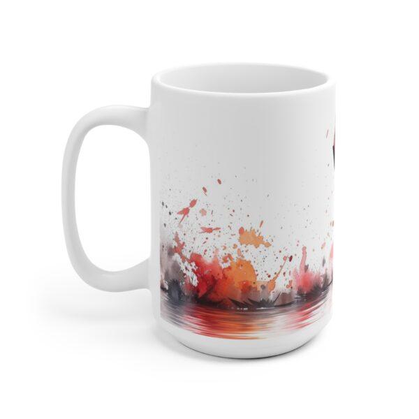 Flamingo Aquarell Tasse - Eleganter Becher für Vogelliebhaber und Kunstfans