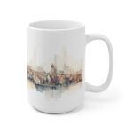 Aquarell Skyline Paris Tasse - Bedruckte Kaffeetasse als Geschenk