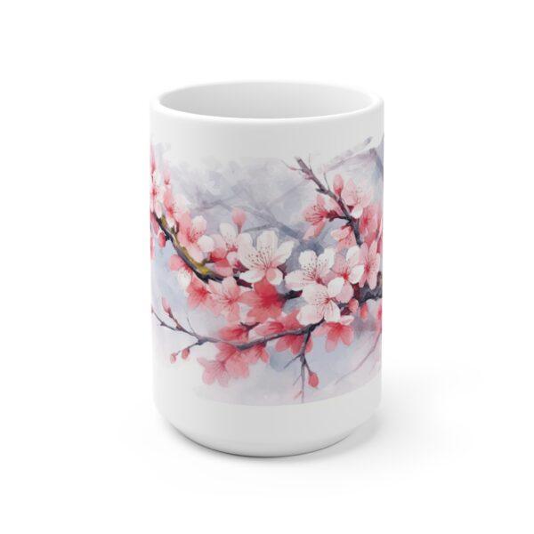 Kirschblüten Aquarell Tasse - Frühlingshaftes Design für Blumenliebhaber und Romantiker