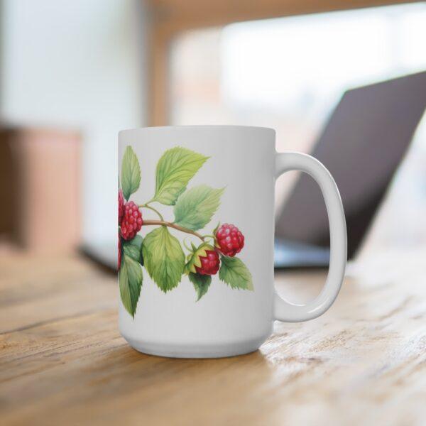 Himbeere Aquarell Tasse – Becher im saftigen Beeren Design für Liebhaber von Sommerfrüchten und Natur