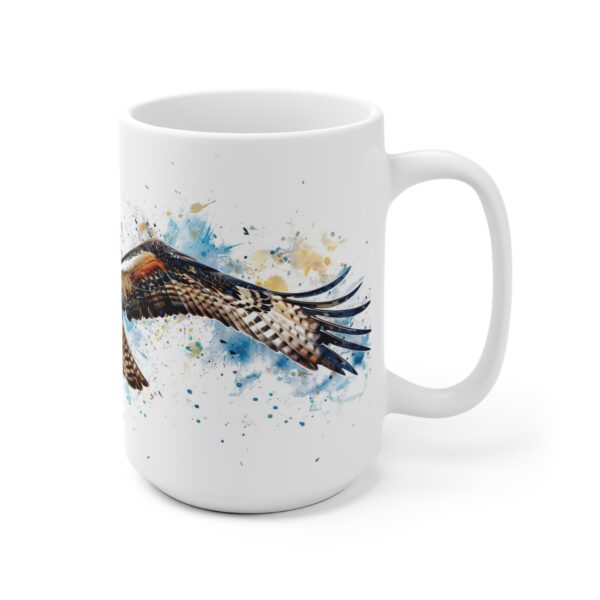 Fischadler Aquarell Becher aus Keramik - Stilvolles Design für Vogel-Liebhaber