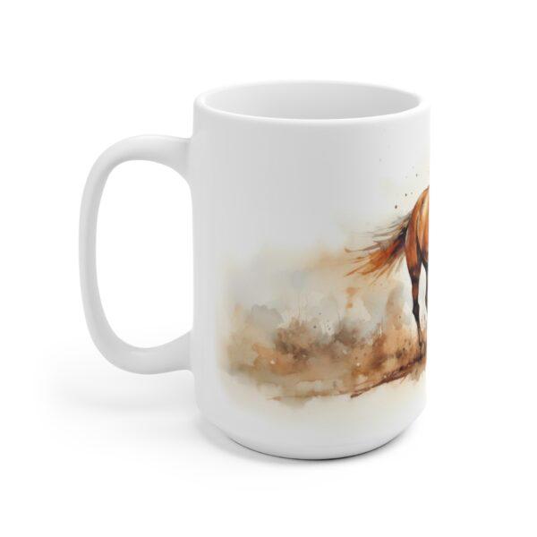 "Kreative Aquarell Pferde Tasse – Perfektes Geschenk für Pferdefans"