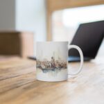 Aquarell Skyline Paris Tasse - Bedruckte Kaffeetasse als Geschenk