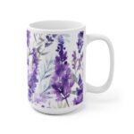 Entspannende Lavendel Aquarell Tasse – Keramiktasse für Teegenuss und stilvolle Dekoration