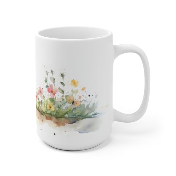 Weiße Aquarell Kaninchen Tasse – Kreatives Geschenk für Tierliebhaber