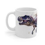 Dinosaurier Tasse mit Tyrannosaurus Rex Aquarell - Perfektes Geschenk für Paläontologie-Fans und Dino-Liebhaber