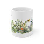 Aquarell Pflanzen Kaffeetasse – Florale Motivtasse als kreative Geschenkidee