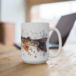 Hecht Aquarell Tasse – Angler Becher mit Fischmotiv für Naturfreunde