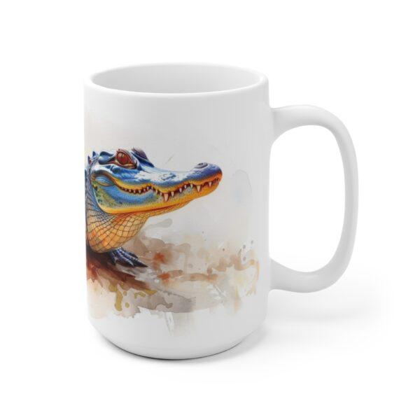 Krokodil/Alligator Aquarell Tasse - Wildtier Design Becher für Tierliebhaber und Abenteurer