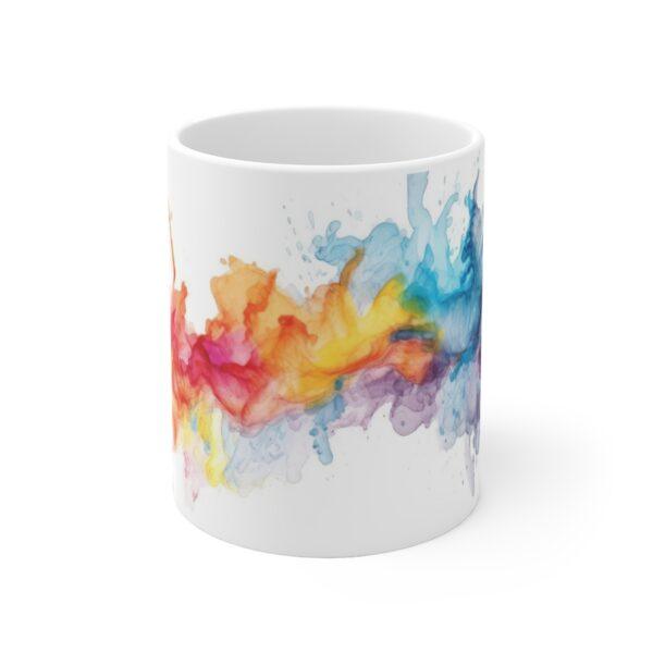 Abstrakte Wasserfarben Tasse - Kreativer Aquarell Becher für Kunstliebhaber und Kreative