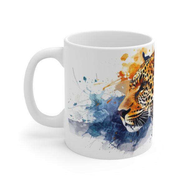 Leopard Aquarell Tasse – Becher für Wildtierfans und Naturliebhaber