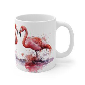 Flamingo Aquarell Tasse - Elegante Kaffeetasse für Tier- und Naturliebhaber