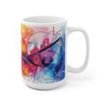 Abstrakte Violine Tasse - Aquarell Geige Becher für Musik- und Kunstliebhaber