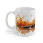 Keramiktasse mit Aquarell-Ottermotiv - Ideal für Tierliebhaber