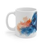 Gorilla Aquarell Keramiktasse für Tierkunstliebhaber