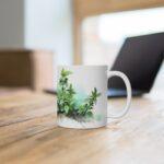 Minze Aquarell Tasse – Stilvolles Kräuter Design für Teeliebhaber und Naturfreunde