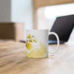 Aquarell Canola Blume Keramiktasse - Perfekte Geschenkidee für Blumenliebhaber