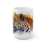 Leopard Aquarell Tasse – Becher für Wildtierfans und Naturliebhaber