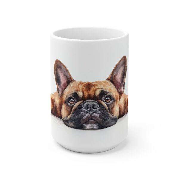 Keramiktasse mit Bulldogge im Aquarell-Design – Hochwertiger Druck und langlebige Qualität