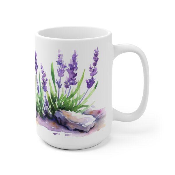 Lavendel Aquarell Tasse - Beruhigendes Blumenmotiv für Entspannung und Genuss