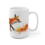 Aquarell Fuchs Tasse - Keramiktasse mit lebendigem Motiv, Mikrowellengeeignet