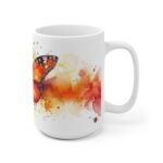 Farbenfrohe Aquarell Schmetterling Tasse aus Keramik - Ideal für jeden Anlass