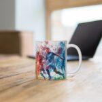 Fußball Aquarell Tasse - Becher für Sportfans und Fußballliebhaber