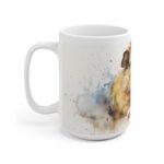 Weiße Meerschweinchen Aquarell Tasse | Ideales Geschenk für Tierliebhaber und Haustierfreunde