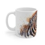 Aquarell Zebra Keramikbecher - farbenfrohes Design für jeden Anlass