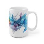 Abstrakte Wasserfarben Tasse - Kreativer Aquarell Becher für Kunstliebhaber und Kreative