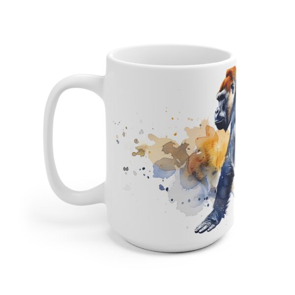 Gorilla Keramik Aquarell Becher – Ideal für Kaffee und Tee