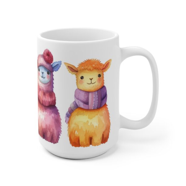 Niedliche Lama/Alpaka Aquarell Tasse - Kinderfreundlicher Becher für Tierliebhaber