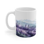 Lavendel Aquarell Tasse - Perfekte Kaffeetasse für Entspannungsliebhaber, Spülmaschinen- und Mikrowellengeeignet