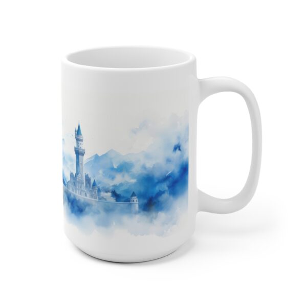 Weiße Tasse mit Neuschwanstein Motiv – Perfektes Geschenk für Reisefreunde und Wanderlustige