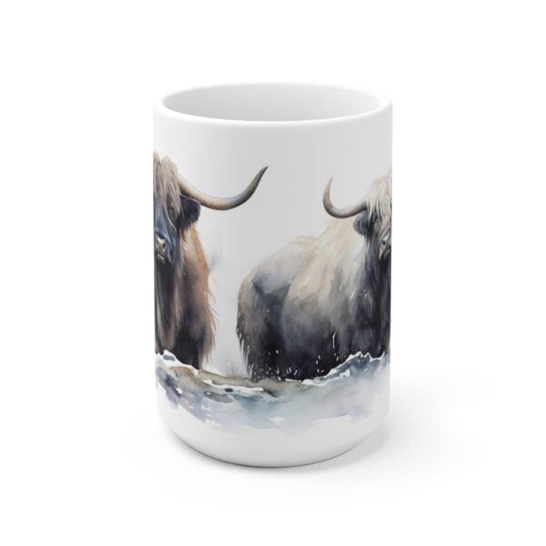 Majestätische Yak Aquarell Tasse – Becher für Naturliebhaber und Wildnisfreunde