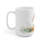 Storch Aquarell Tasse - Eleganter Becher für Natur- und Vogelliebhaber