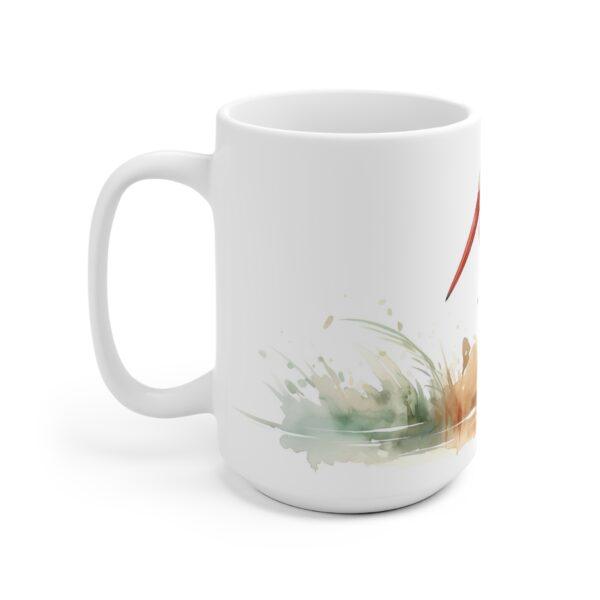 Storch Aquarell Tasse - Eleganter Becher für Natur- und Vogelliebhaber