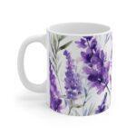 Entspannende Lavendel Aquarell Tasse – Keramiktasse für Teegenuss und stilvolle Dekoration