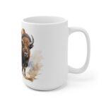 Bison Aquarell Tasse - Wildtier Becher für Natur- und Tierliebhaber