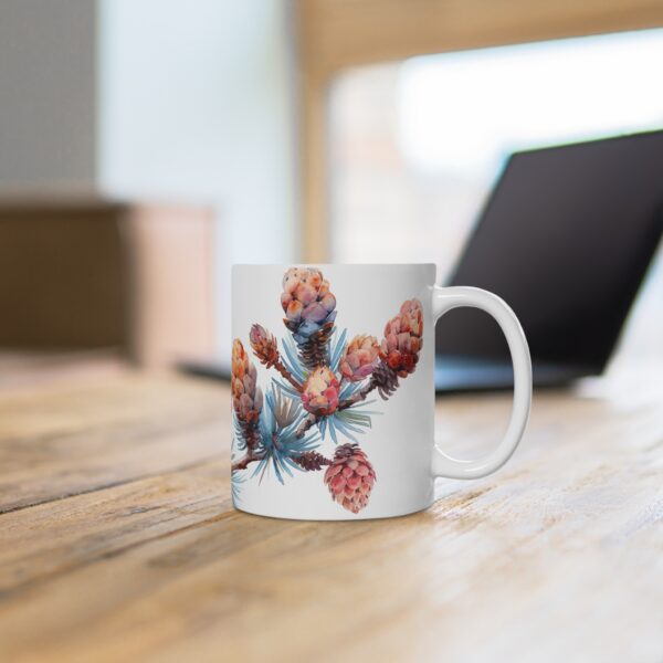 Tasse Aquarell Tannenzweig aus Keramik – Stilvolles Design für jeden Anlass