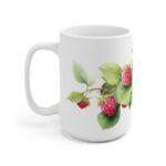 Himbeere Aquarell Tasse – Becher im saftigen Beeren Design für Liebhaber von Sommerfrüchten und Natur