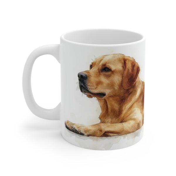 Keramiktasse mit Labrador Aquarellmotiv – Hochwertiger Becher für Tierliebhaber