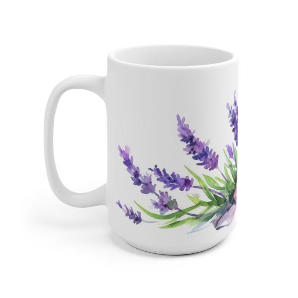 Lavendel Aquarell Tasse - Beruhigendes Blumenmotiv für Entspannung und Genuss