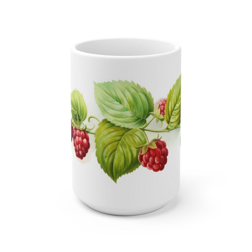 Himbeere Aquarell Tasse &ndash; Becher mit Saftigem Beeren Design f&uuml;r Sommerfr&uuml;chte-Fans und Natur-Liebhaber