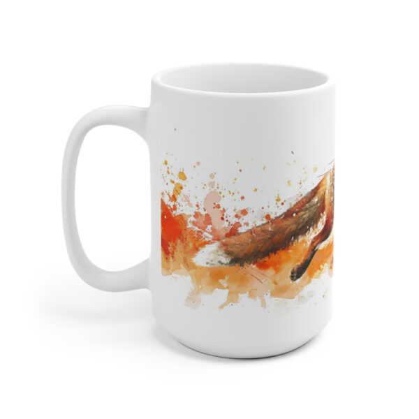 Aquarell Fuchs Tasse - Keramiktasse mit lebendigem Motiv, Mikrowellengeeignet