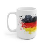 Deutschlandflagge Aquarell Tasse - Patriotischer Becher für Fußballfans und Nationalstolz