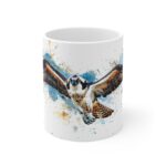 Fischadler Aquarell Becher aus Keramik - Stilvolles Design für Vogel-Liebhaber