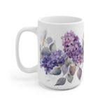 Flieder Aquarell Tasse - Becher mit Blumenmotiv für Blumenliebhaber und Romantiker