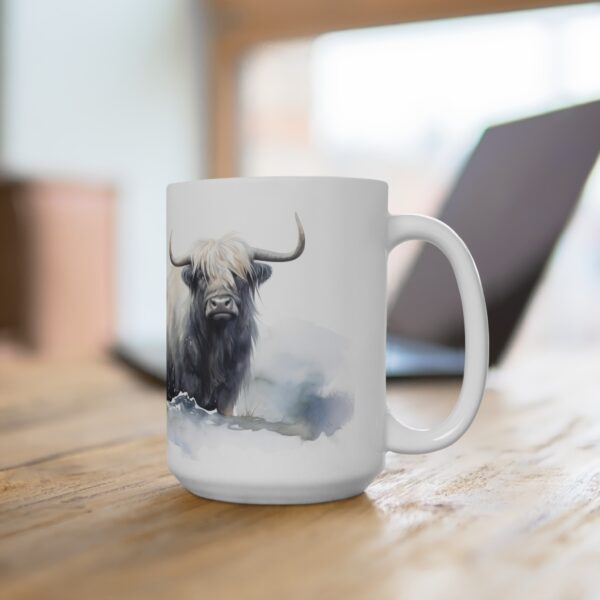 Majestätische Yak Aquarell Tasse – Becher für Naturliebhaber und Wildnisfreunde